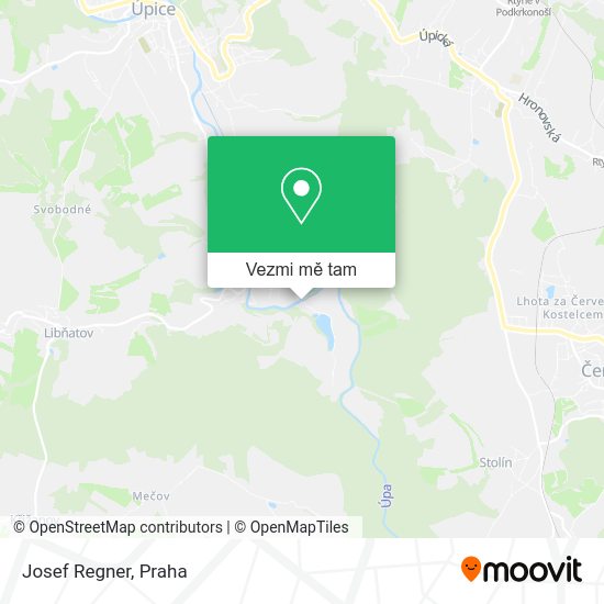 Josef Regner mapa