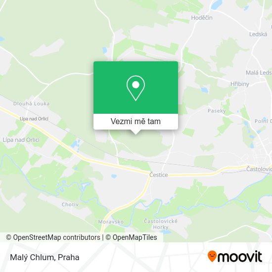 Malý Chlum mapa