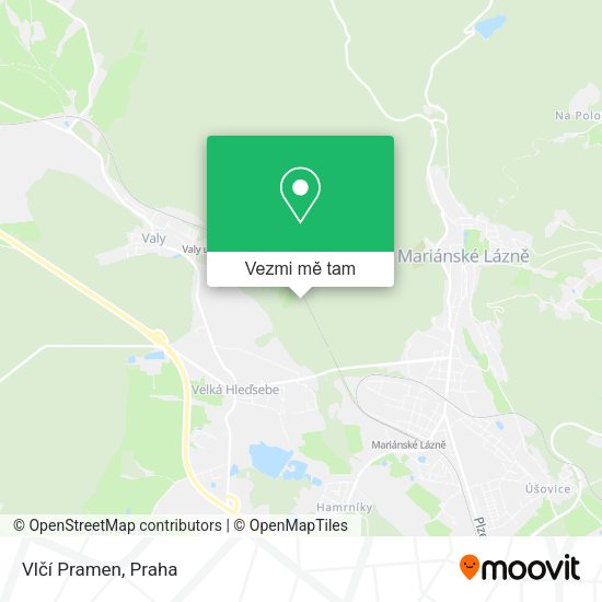 Vlčí Pramen mapa