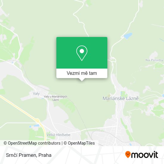 Srnčí Pramen mapa