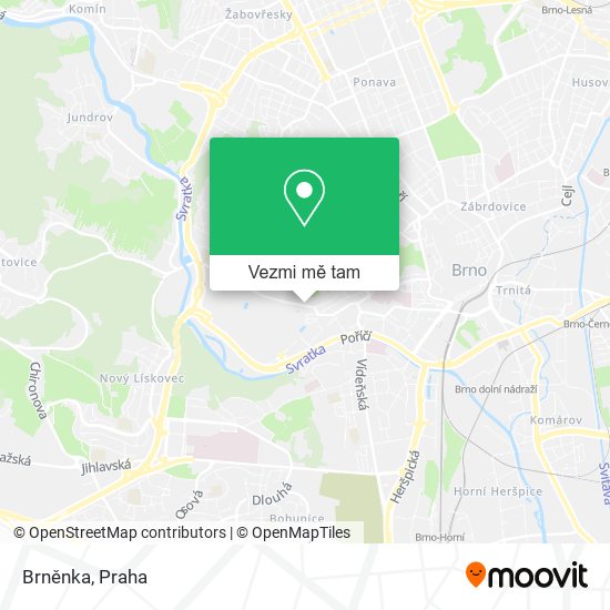 Brněnka mapa