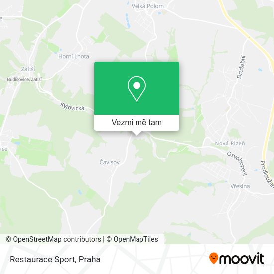 Restaurace Sport mapa