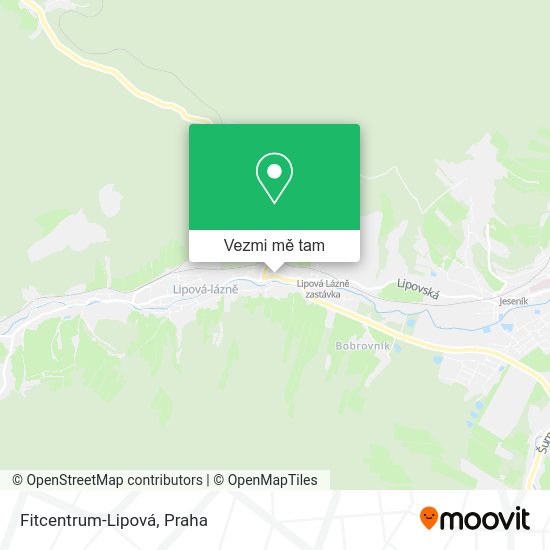 Fitcentrum-Lipová mapa