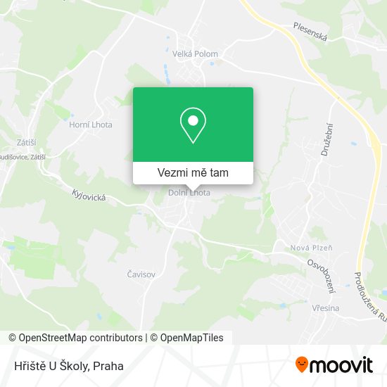 Hřiště U Školy mapa