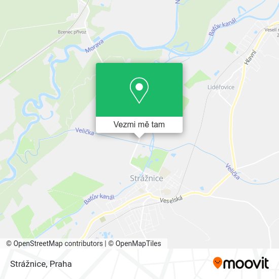 Strážnice mapa