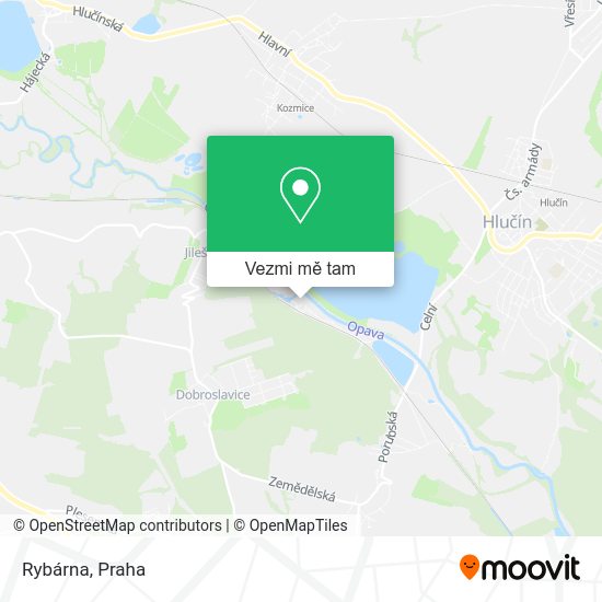 Rybárna mapa