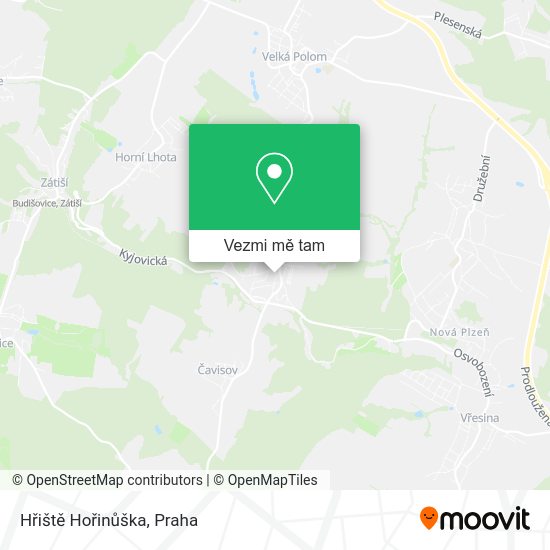 Hřiště Hořinůška mapa