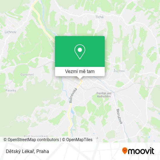 Dětský Lékař mapa