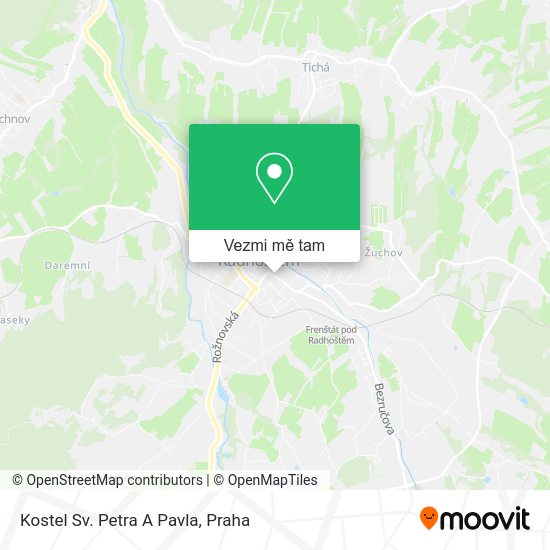 Kostel Sv. Petra A Pavla mapa