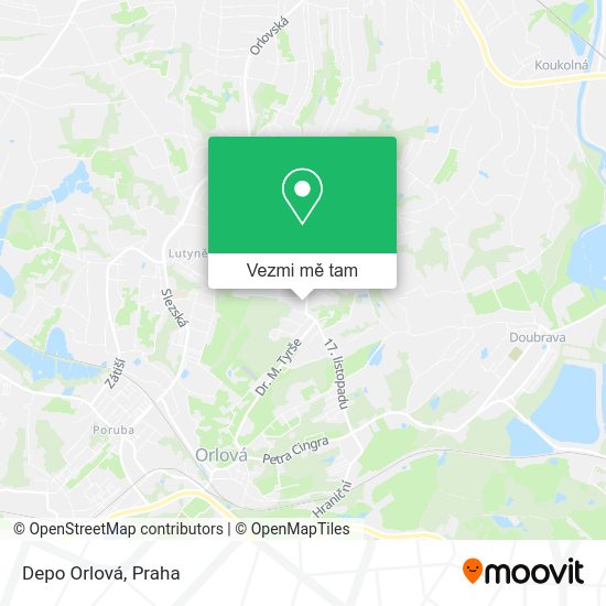 Depo Orlová mapa