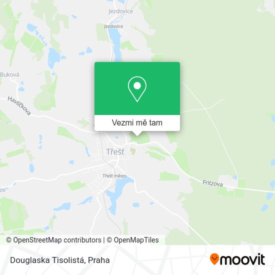 Douglaska Tisolistá mapa