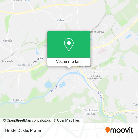 Hřiště Dukla mapa