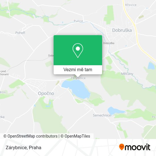 Zárybnice mapa
