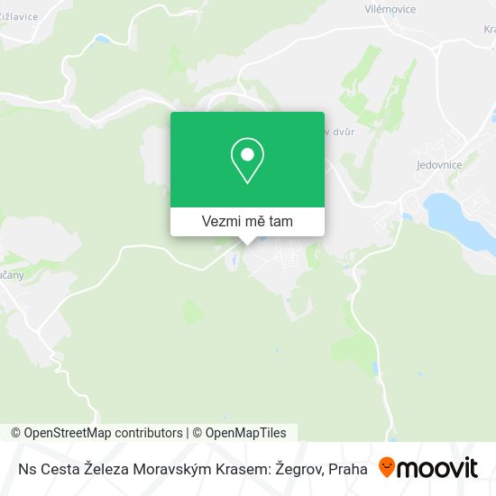 Ns Cesta Železa Moravským Krasem: Žegrov mapa
