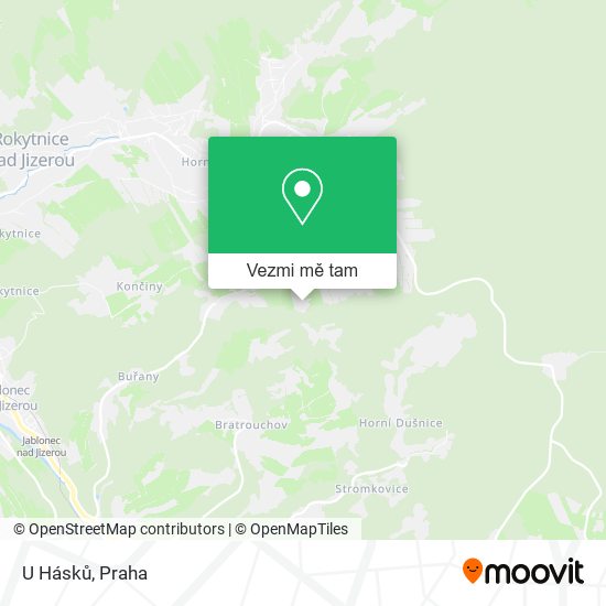 U Hásků mapa