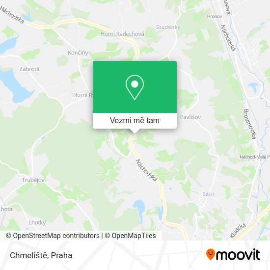 Chmeliště mapa
