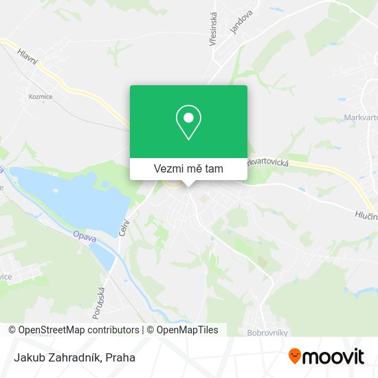 Jakub Zahradník mapa
