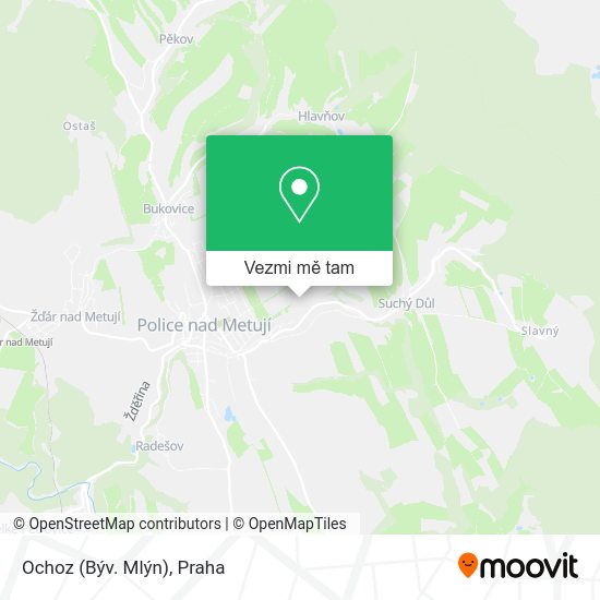 Ochoz (Býv. Mlýn) mapa