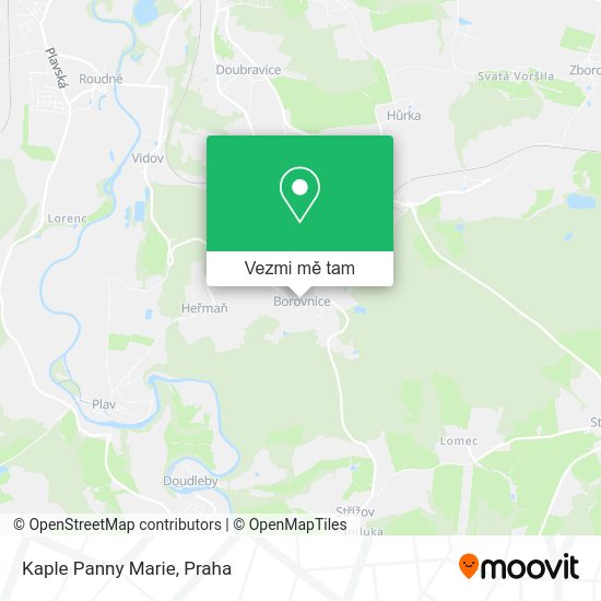 Kaple Panny Marie mapa