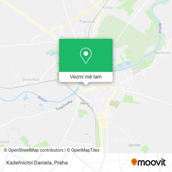 Kadeřnictví Daniela mapa