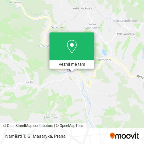 Náměstí T. G. Masaryka mapa