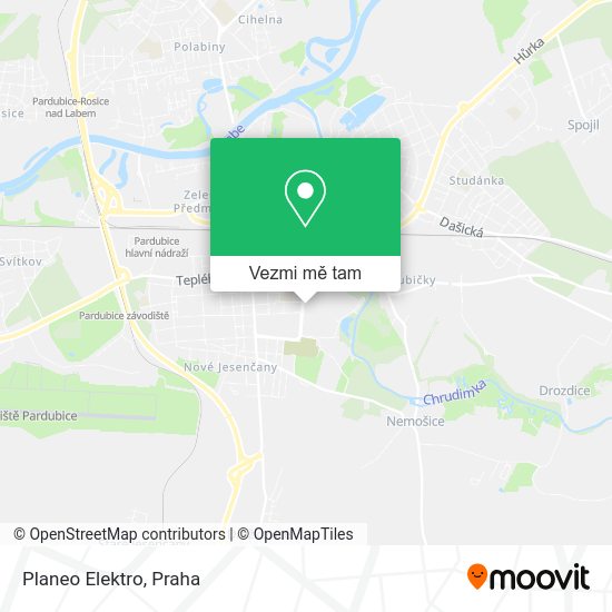 Planeo Elektro mapa