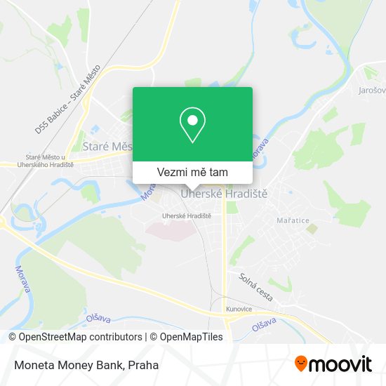 Moneta Money Bank mapa