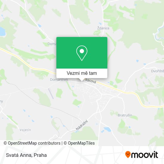 Svatá Anna mapa