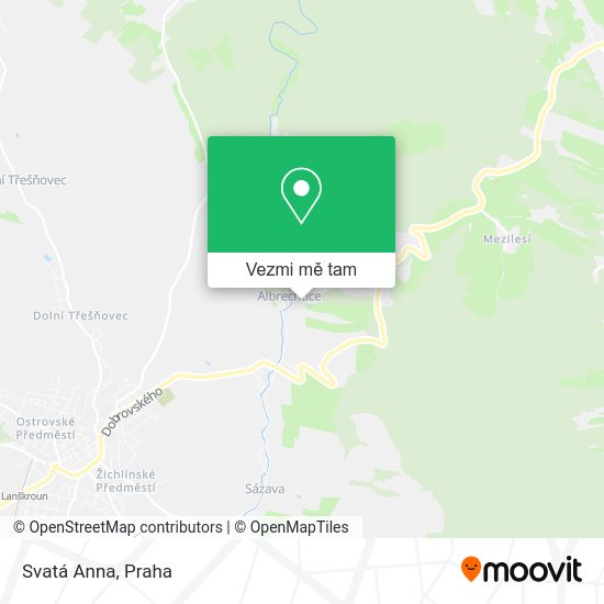 Svatá Anna mapa