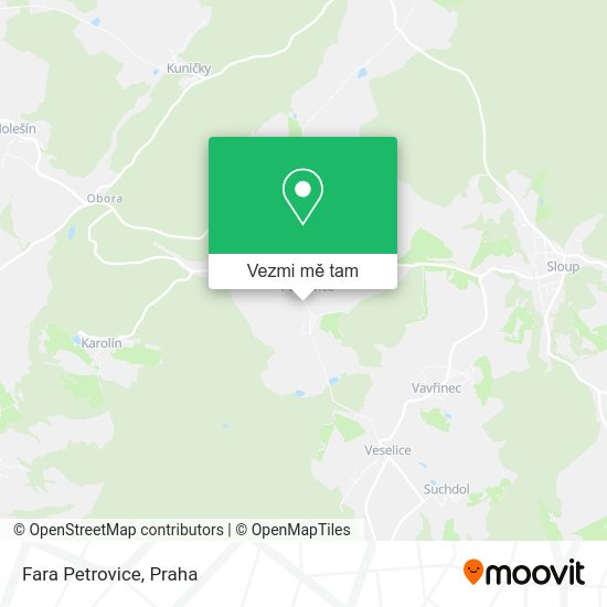 Fara Petrovice mapa
