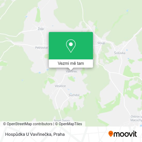 Hospůdka U Vavřinečka mapa