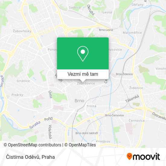 Čistírna Oděvů mapa