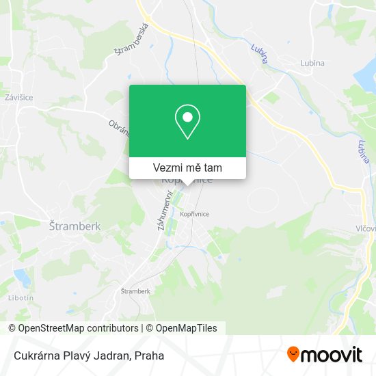 Cukrárna Plavý Jadran mapa