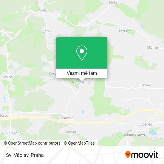 Sv. Václav mapa
