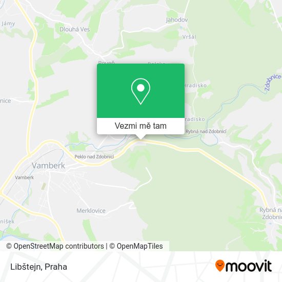 Libštejn mapa