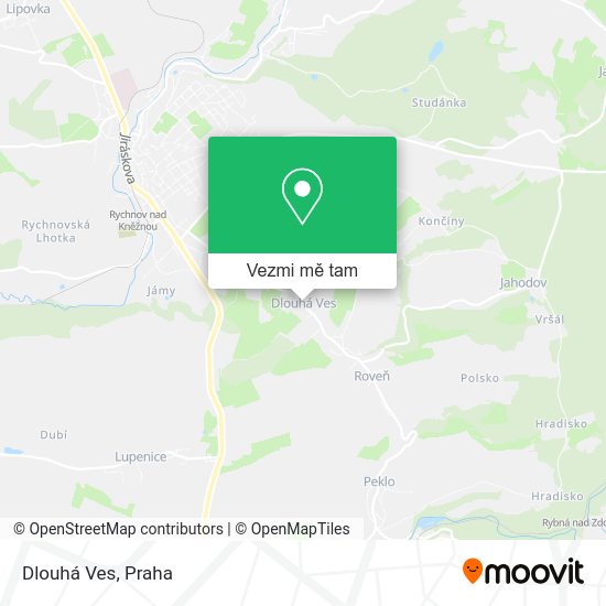 Dlouhá Ves mapa