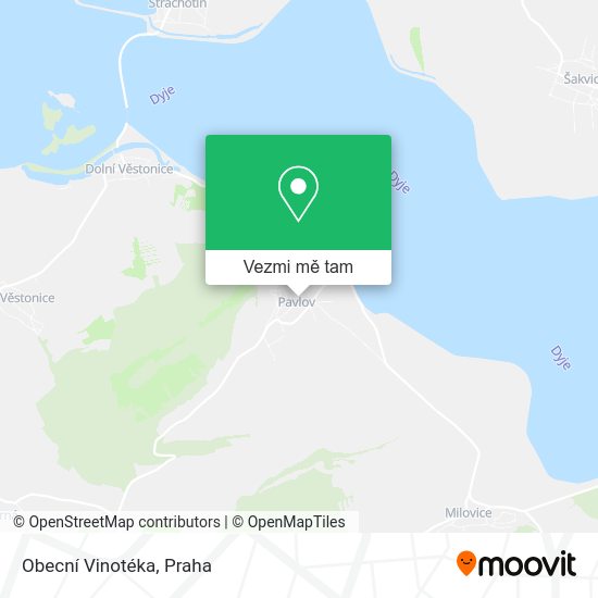 Obecní Vinotéka mapa