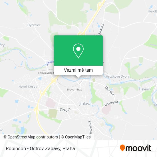 Robinson - Ostrov Zábavy mapa
