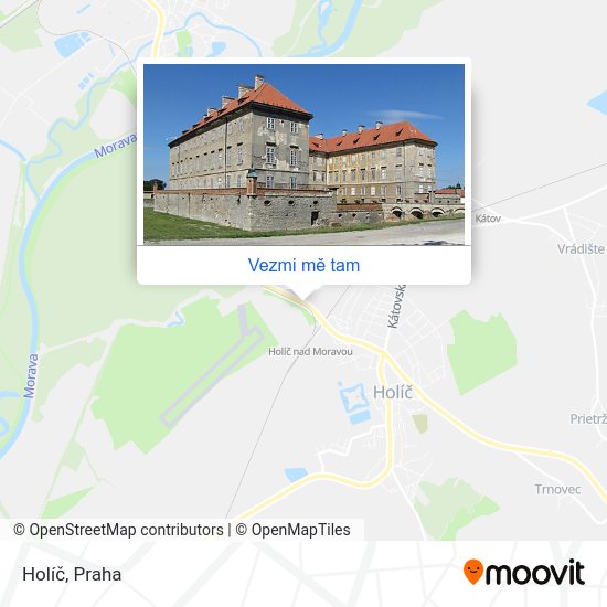 Holíč mapa