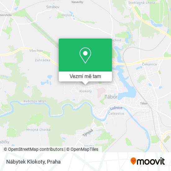 Nábytek Klokoty mapa