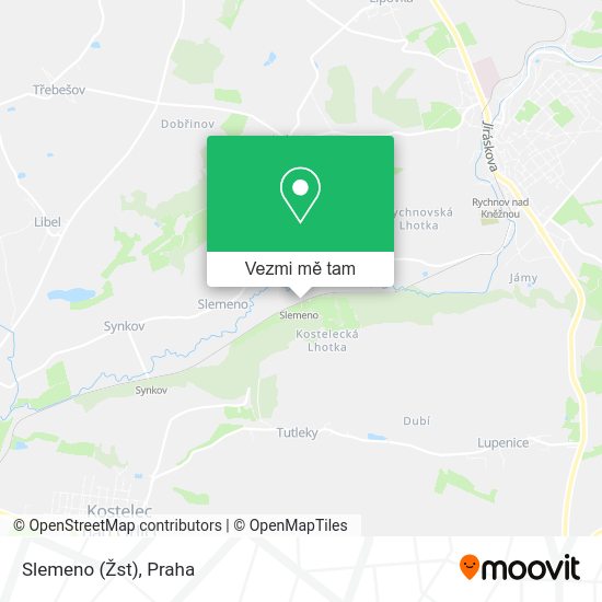 Slemeno (Žst) mapa