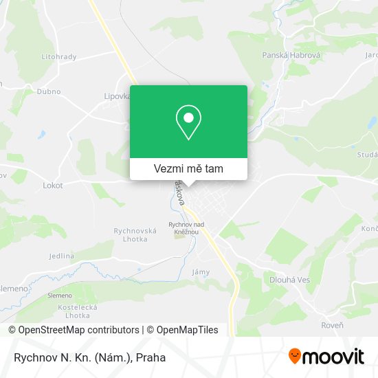 Rychnov N. Kn. (Nám.) mapa