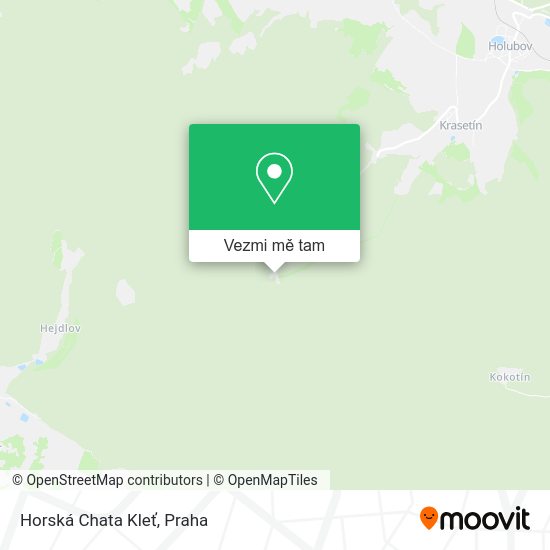 Horská Chata Kleť mapa
