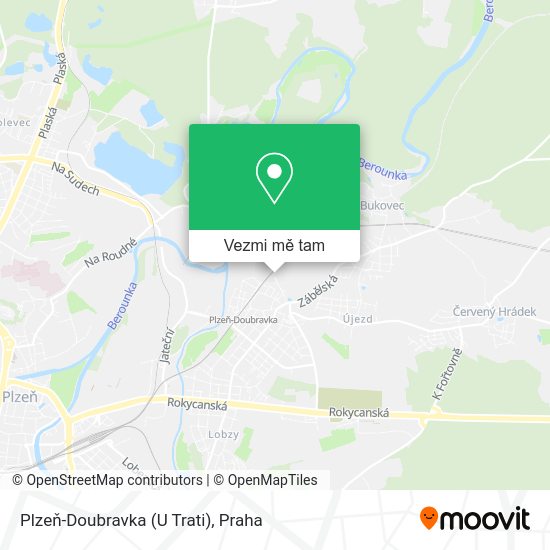 Plzeň-Doubravka (U Trati) mapa