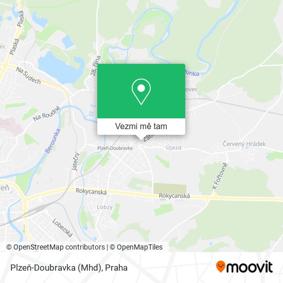 Plzeň-Doubravka (Mhd) mapa