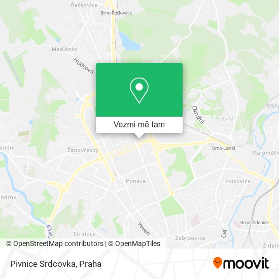 Pivnice Srdcovka mapa