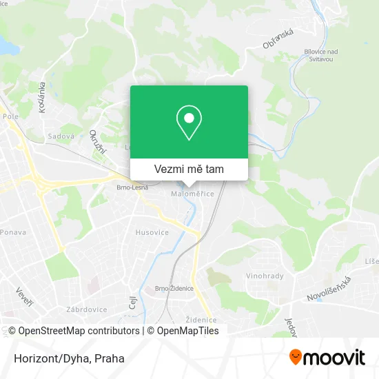 Horizont/Dyha mapa