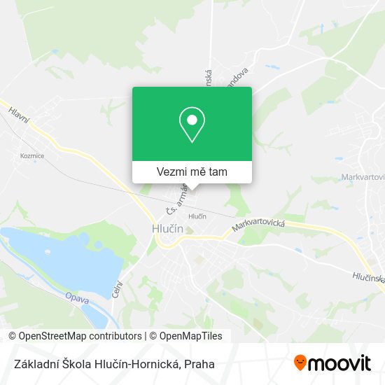 Základní Škola Hlučín-Hornická mapa