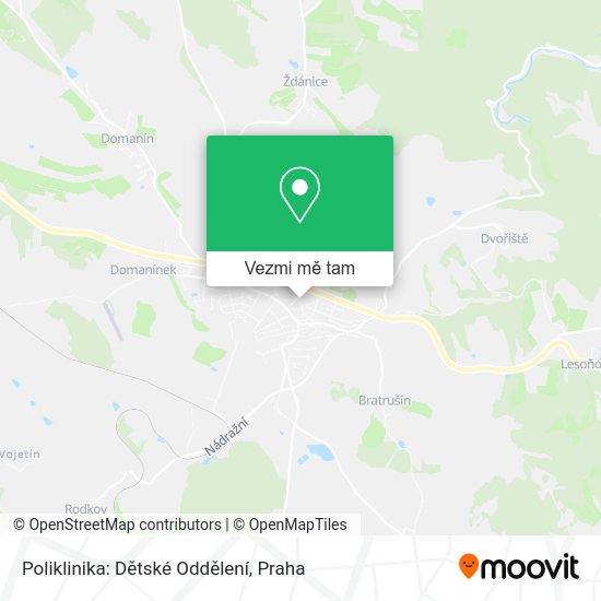 Poliklinika: Dětské Oddělení mapa
