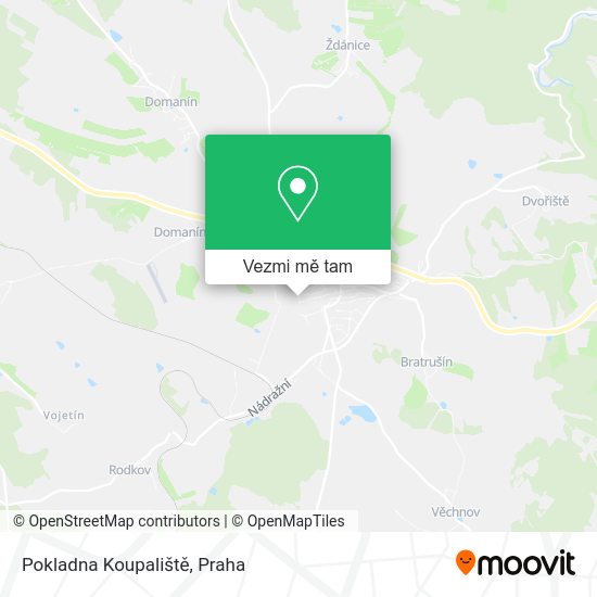 Pokladna Koupaliště mapa